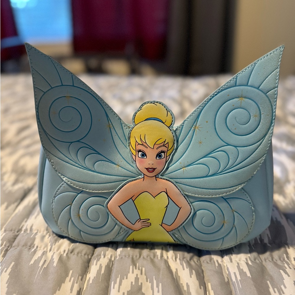 Loungefly Tinker Bell Blue Crossbody Bag